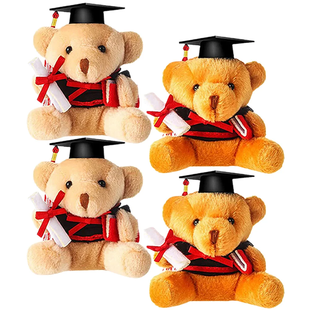 

Graduation Season Bear Toy Adorable Plush Cartoon Soft Fluffy Cute Ornament