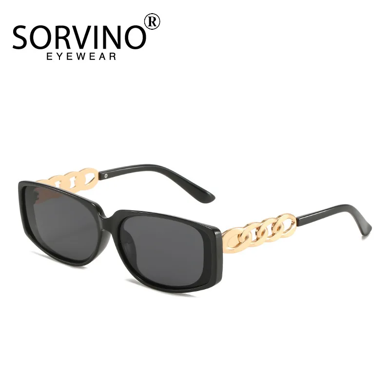 

2022 Fashion Square Sunglasses Women Retro Luxury Brand Designer Hollow Out Chain Vintage Men Sun Glasses Oculos UV400 Summer