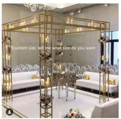 

Wedding square arch Ceremony Pavilion Standing Candlestick Holder