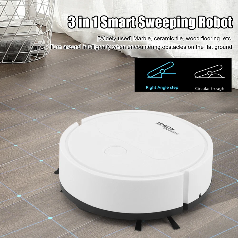 

3 in 1 Smart Sweeping Robot Vacuum Cleaner Wireless Sweep and Wet Mopping Intelligent Automatic Home Cleaning Machine