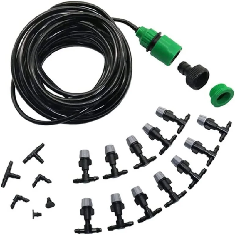 

Water Fog Nozzles Automatic Irrigation Watering Kit Garden Pouring Drip Irrigation System Agriculture Greenhouse Irrigation Kit