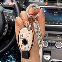 tpu car key cases cover shell fob for mercedes benz a b c e gl s gla glk cls class amg w204 w205 w212 w463 w176 accessories