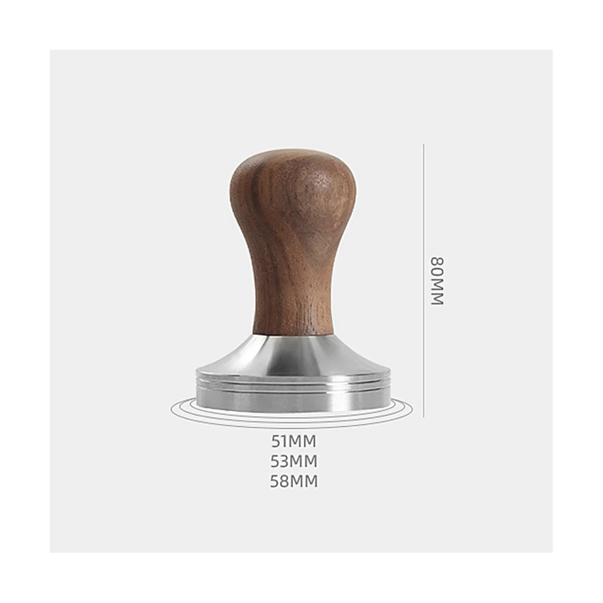 

58 мм Темпер для кофе 304 стандартный плоский пресс-молоток инструменты для бариста молоток для кофейного порошка