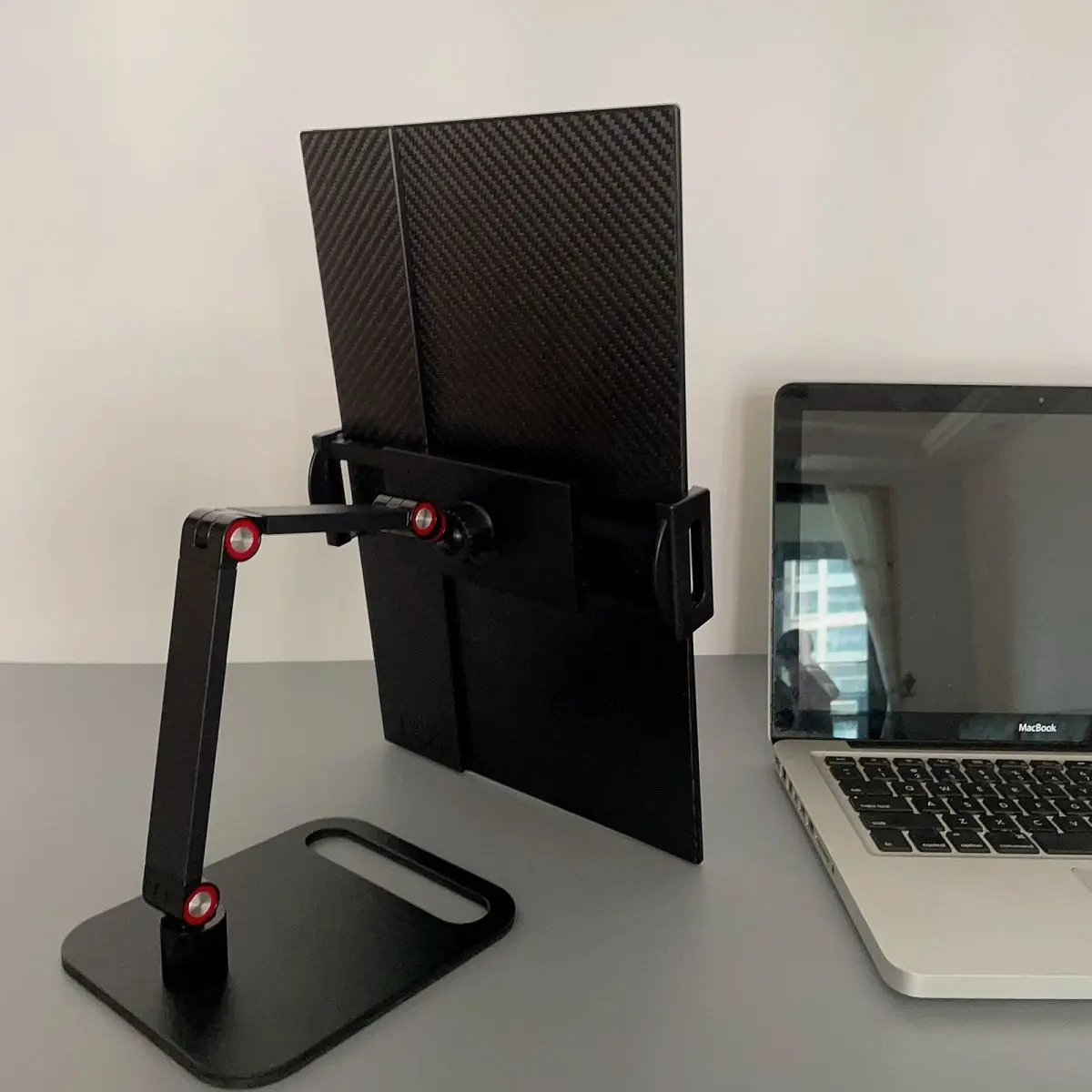 Portable Monitor Stand Riser Alloy Desktop Holder Adjustable Vesa Mount for 13.3 14 15.6 17.3 Inch