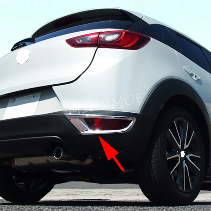 

Хромированная передняя крышка из АБС-пластика для Mazda CX-3 CX3 DK 2016-2022 2023 2024, противотуманная фара, бампер, отражатель, накладка