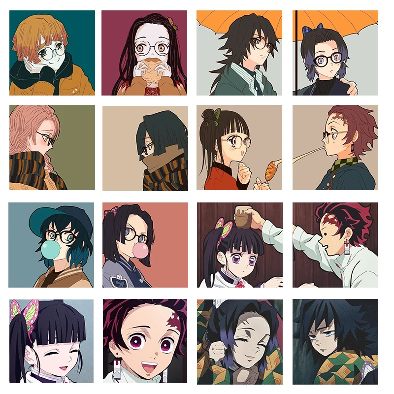 

Anime Print Demon Slayer Couple DIY Heat Transfer Cosplay Kamado Tanjirou Kamado Nezuko Iron-on Patch T-shirt decoration