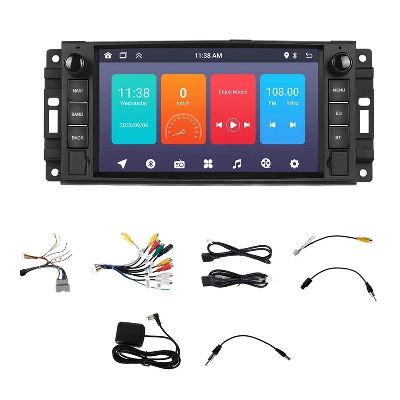 Автомобильная стереосистема для Jeep Wrangler JK Dodge RAM 1500 2 Din Android Radio Carplay 7-дюймовая с