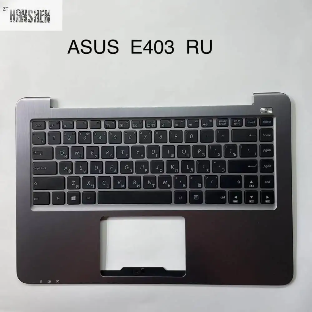 

New for Asus E403 e403n e403s e403sa palmrest upper cover Ru Russian keyboard C shell