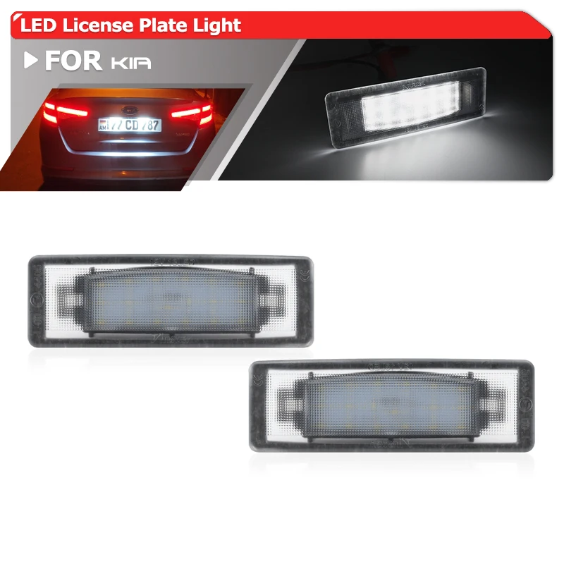 

2x для Kia Optima K5 2006 2007 2008 2009 2010 2011 2012 2013 2014 2015 SMD светодиодные подсветки номерного знака Canbus без ошибок