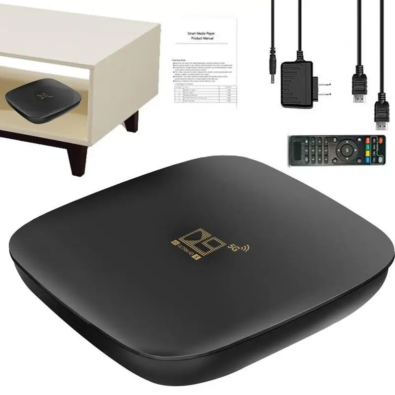 

Smart TV Box 8G Memory 4K Android 10 TV Box Media Player 2.4G 5.8G WiFi D9 HD 1080P Cortex-A53 Quad Core For Smart Set Top Box