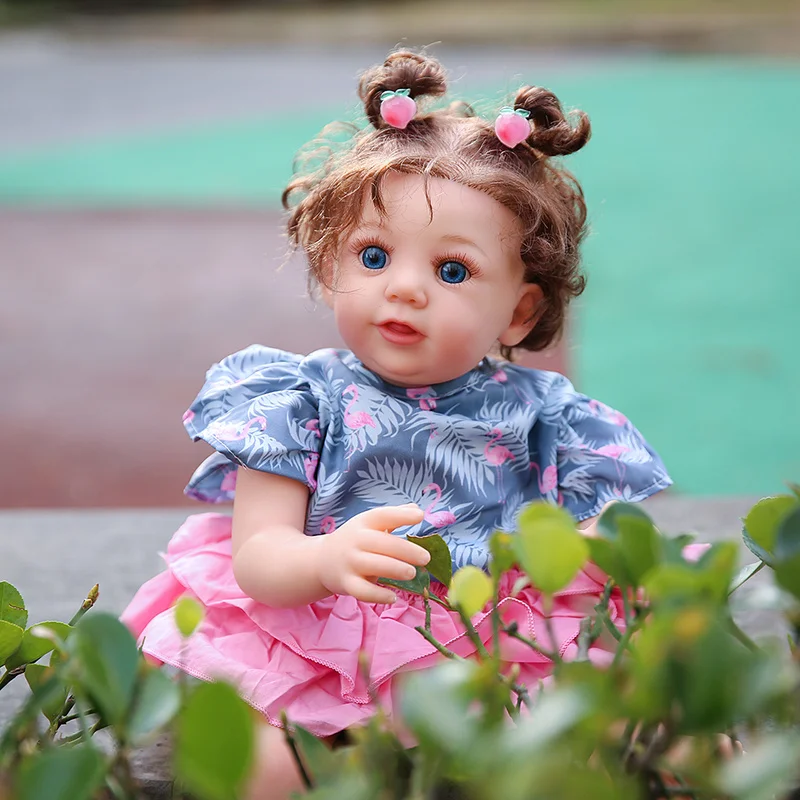 

Hoomai 55CM Reborn Baby Doll Skirt Girl Soft Touch Girl Doll Baby Reborn Toys Cosplay Toddler Birthday Gifts