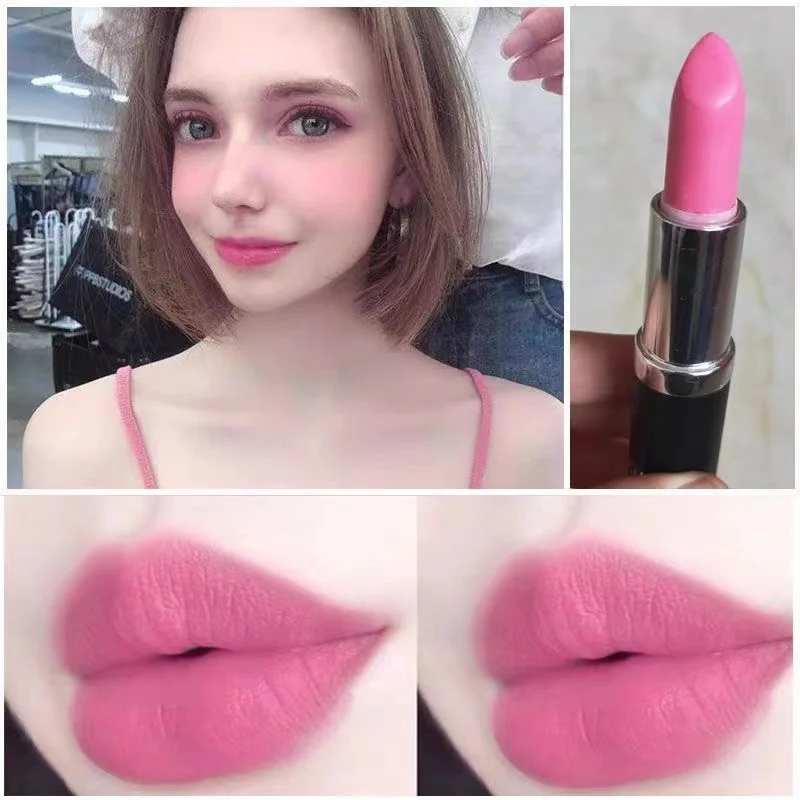 

Pink Matte Lipstick Velvet Red Lip Stick Waterproof Long Lasting Nude Lipstic Cute Lipstick Women Makeup Cosmetics