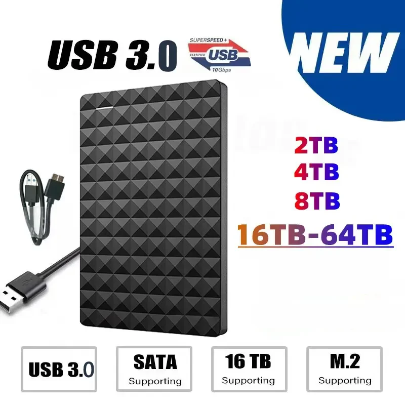 

Портативный внешний жесткий диск для компьютера, 500 Гб, 1 ТБ, USB 3,0