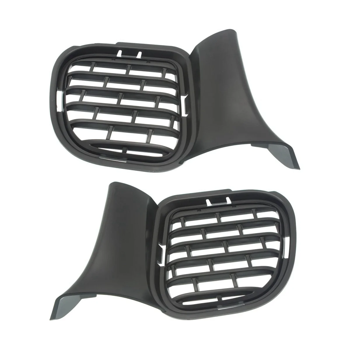 

Car Front Bumper Lower Grill Grille Moulding Cover for 2015-2018 Dodge Challenger Fog Light Bezel 68259763AA 68259762AA