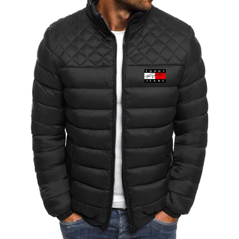 

Autumn and winter foreign trade new men's down jacket fashion slim slim cotton-padded jacket casual warm cotton-padded jacket