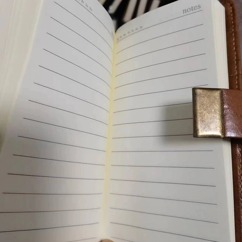 Блокнот A6 С Цифровым Замком И Дорожный Журнал Из Искусственной Кожи Черный