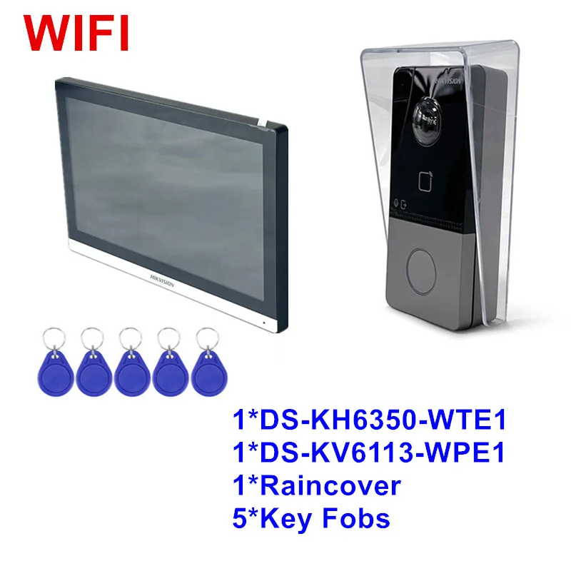 

Hikvision DS-KH6350-WTE1 7-дюймовый Wi-Fi домофон