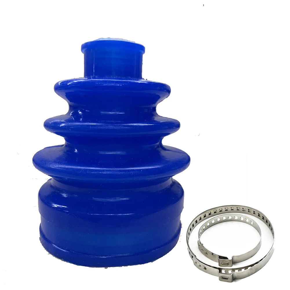 

Blue Car Silicone CV Constant-Velocity Cover Universal Outer CV Joint Stretchy Flexi CV Boot Gaiter Clamps Kit Aging Resistance