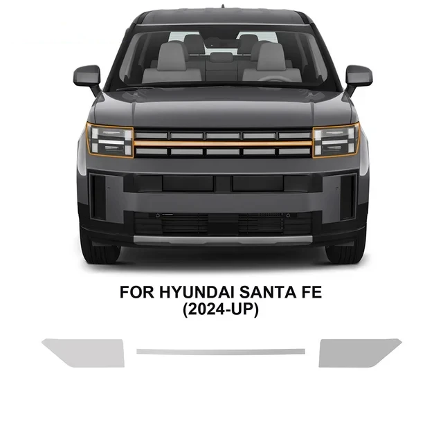 

Пленка для фар заднего вида, защитная пленка для автомобильной краски, ТПУ, предварительно вырезанная, против царапин, ремонтная, прозрачная для Hyundai Santa FE 2024 2025