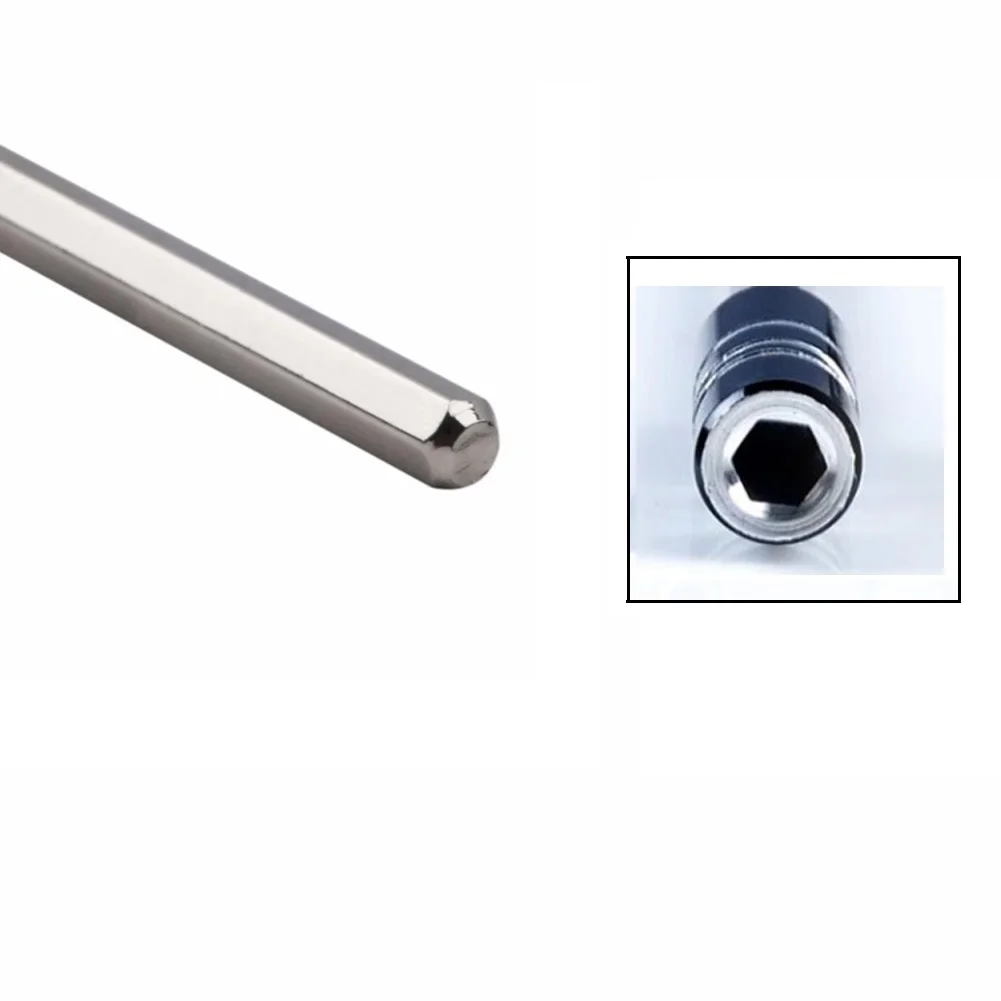 

123x4mm Magnetic Metal Extension Bar Hex Bits Extension Shaft Multi Function Screwdriver With Hard Steel Extension Rod