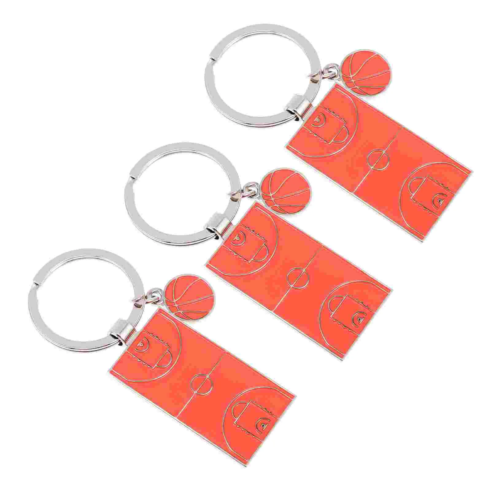 

3PCS Decorative Key Chains Basketball Player Presents Sports Fans Presents