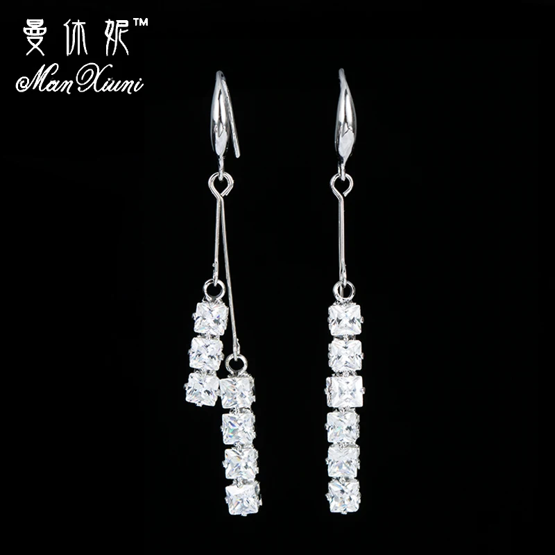 New Design Long Tassel Boucle D'oreille Femme CZ Earrings For Women Weddings Party Mother Gift Pendientes Brincos EH1153 | Украшения и