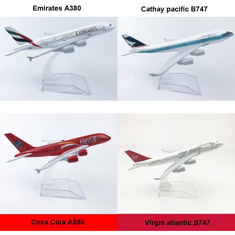 

Модель самолета btiфетиш Lufthansa, 14 см, французские авиакомпании Singapore Airlines A380, 16 см, Филиппинская швейцарская модель B747, 1 шт.