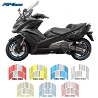 motorcycle accessories 15 edge outer rim sticker reflective stripe wheel for kymco ak550