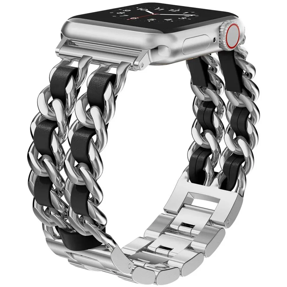 

Small Fragrance Denim Strap for Apple Watch Band 38mm 42mm 40mm 44mm 41mm 45mm Metal Zinc Alloy iWatch Series 1 2 3 4 5 6 7 SE