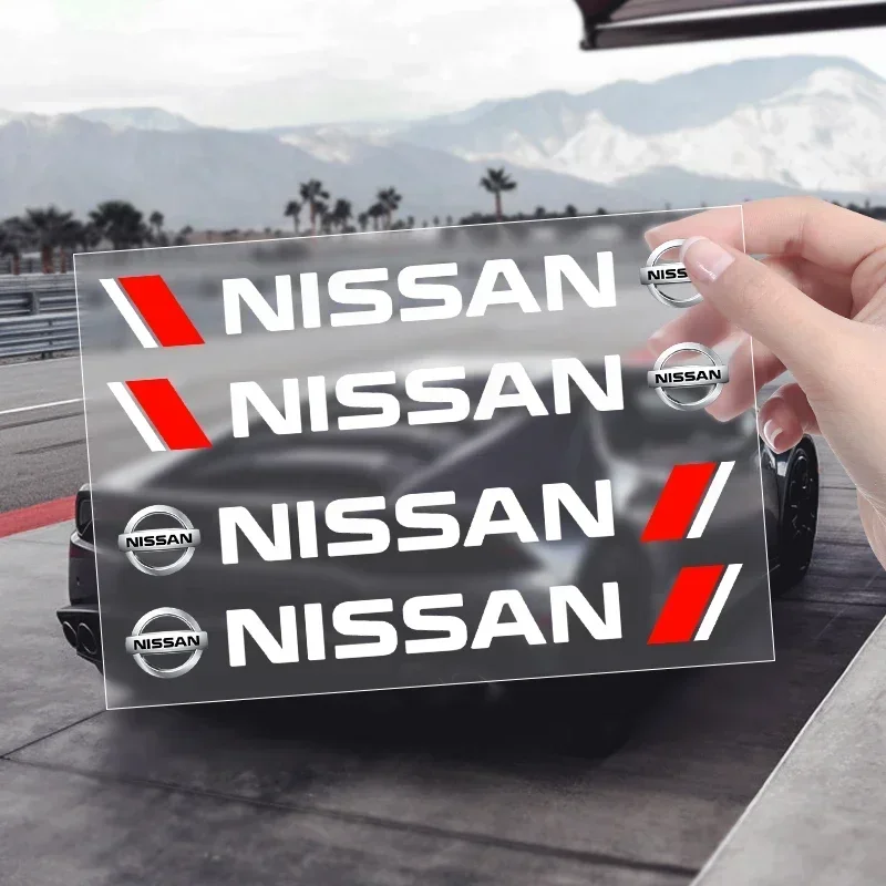 4 шт. декоративные наклейки на дверную ручку Nissan J10 X-Trail Qashqai Juke Leaf Micra NOTE