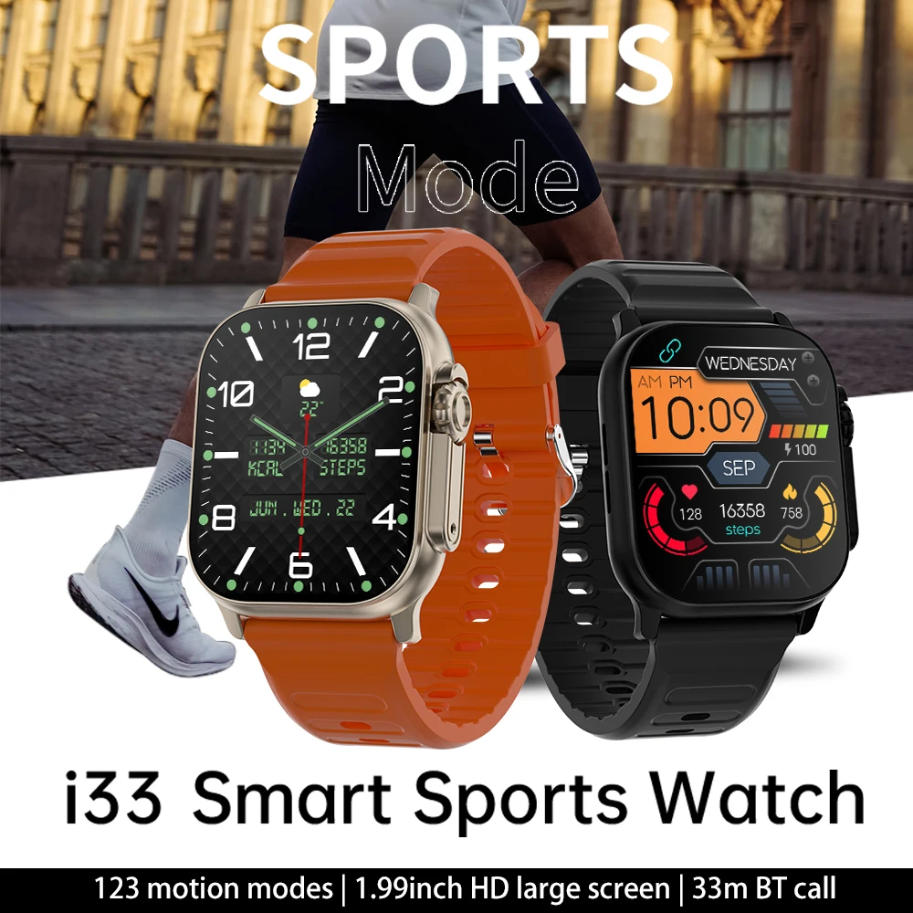 

KESHUYOU i33 Smart Watch 120+ Sport Models 1.99" inch 320*380 Full Screen Answer Calling Heart Rate Smart Watch For Men Women