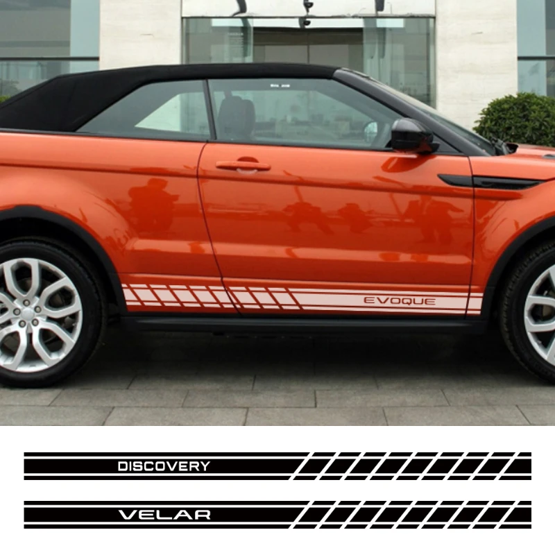 

Car Door Side Skirt PVC Stickers for Land Rover Discovery 3 Freelander Evoque Velar Autogiography SVR Auto Universal Accessories