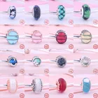 Браслет женский из серебра 100% пробы с бусинами из муранского стекла