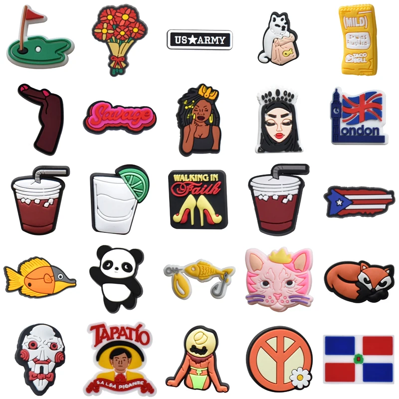 

Girl Shoes Accessories Wholesale Bulk Men Gifts Boy Kids Packs Shoe Charms Women Charm Para Pins Set Jeans Decorations for Croc