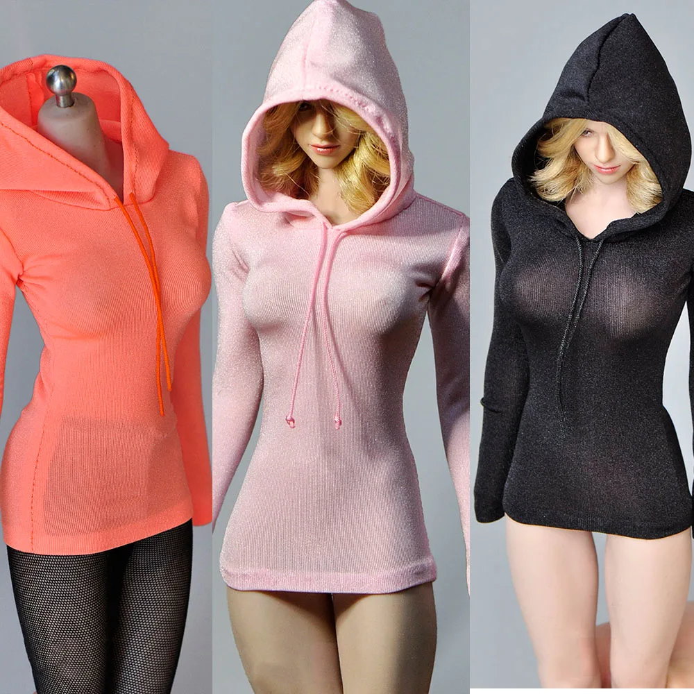 

Женский свитшот с капюшоном в масштабе 1/6, Сексуальные облегающие Женские спортивные платья, модное облегающее короткое платье, пакет бедер...