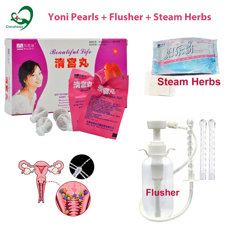 

Herbal Yoni Pearls Vaginal Clean Detox Set Yeast Fibroid Treat Yoni Douche Flusher Beautiful Life Tampon Free Steam Bath Herbs