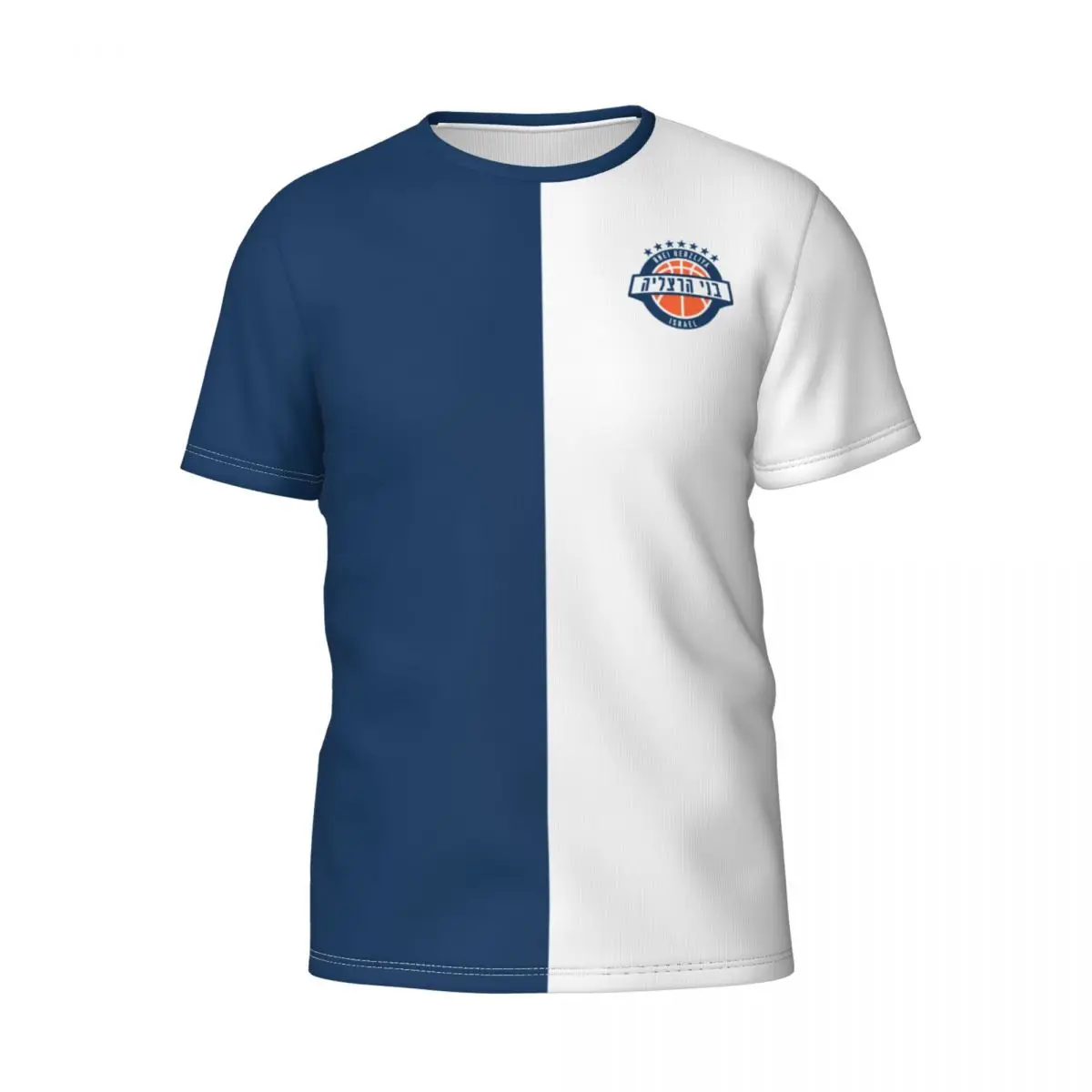 

Мужская хлопковая рубашка с коротким рукавом и круглым вырезом