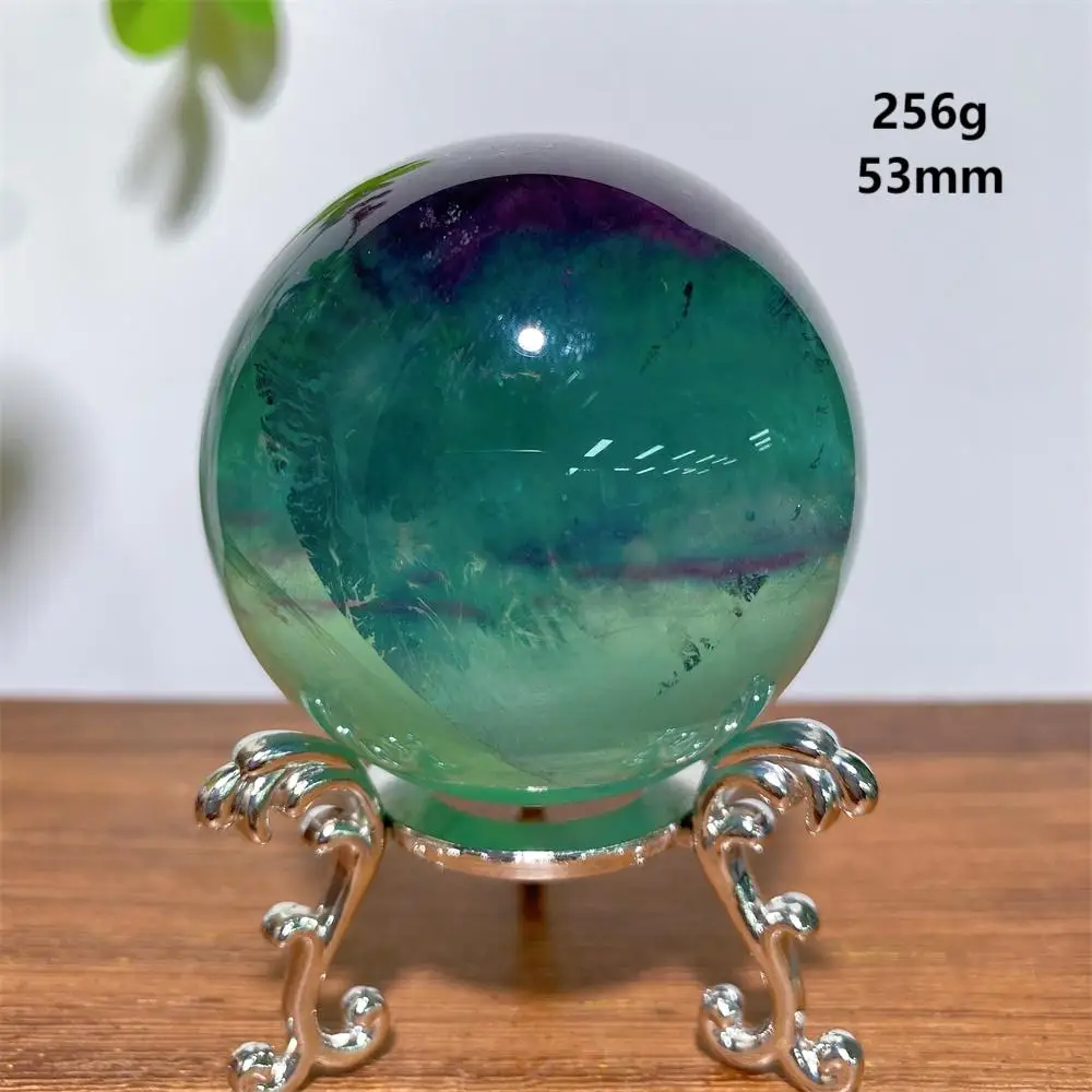 Радужный флюорит сфера