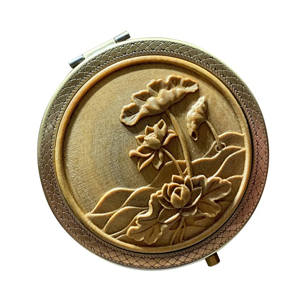 

Mirror Small Pocket Compact Travel Double Makeupportable Mirrors Gift Mini Side Round Vanity Female Purses Sided Hand Women