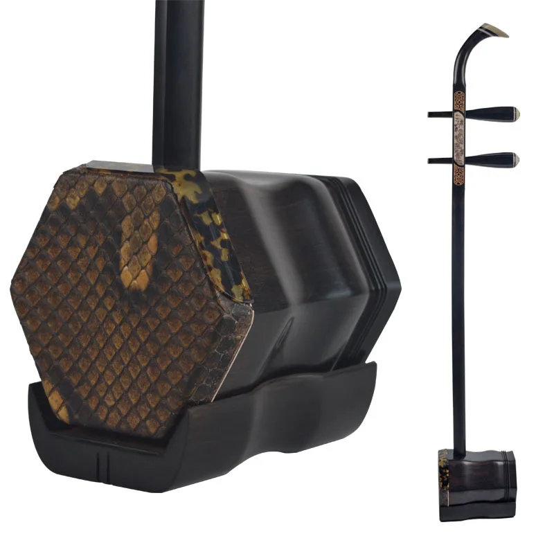 

Ebony Wood Erhu Acer Mono Maxim Material Urheen Chinese Two Strings Violin for Beginner Players with Scale Code