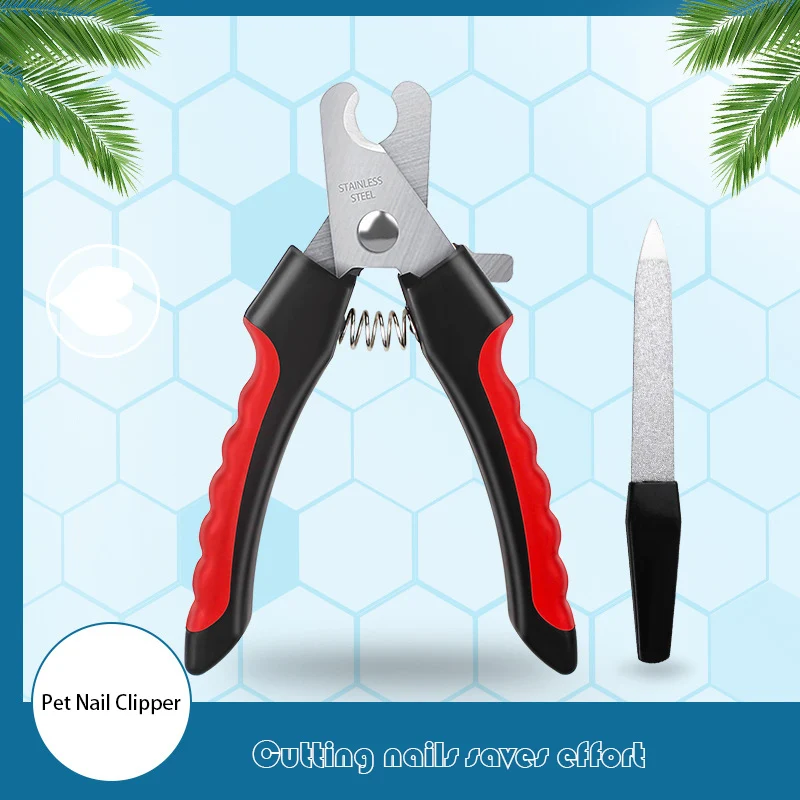 

Pet Nail Clipper Professional Dog Cat Nail Trimmer Labor Saving Multifunctional Nail Cutter Pet Grooming Supplies Nail Grinding