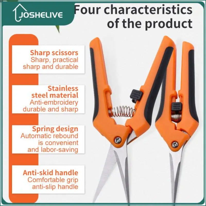 

2023 Fruit Flower Branch Shears Stainless Steel Pruning Scissors New Multifunctional Pruning Shears Gardening Scissors