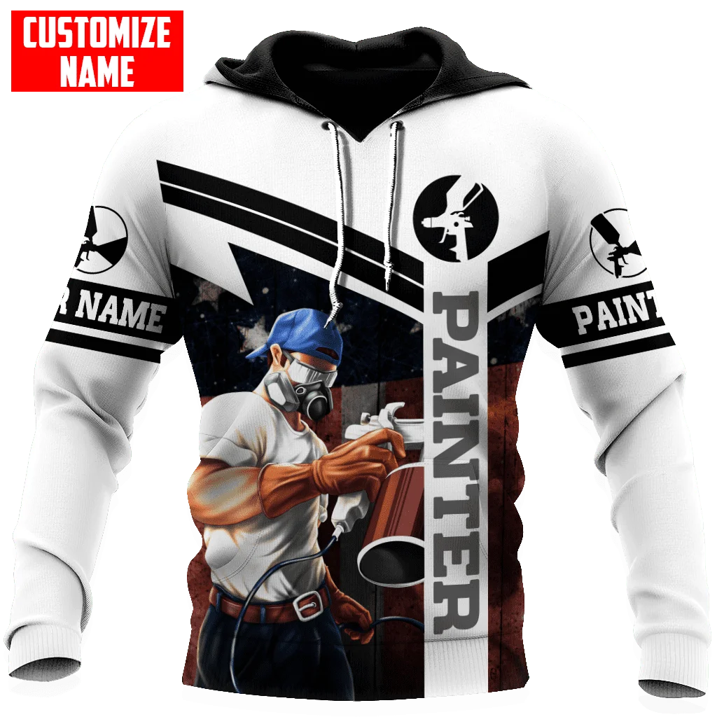 

Худи на молнии для мужчин и женщин, худи с 3D-принтом имени художника, Повседневный, мужской