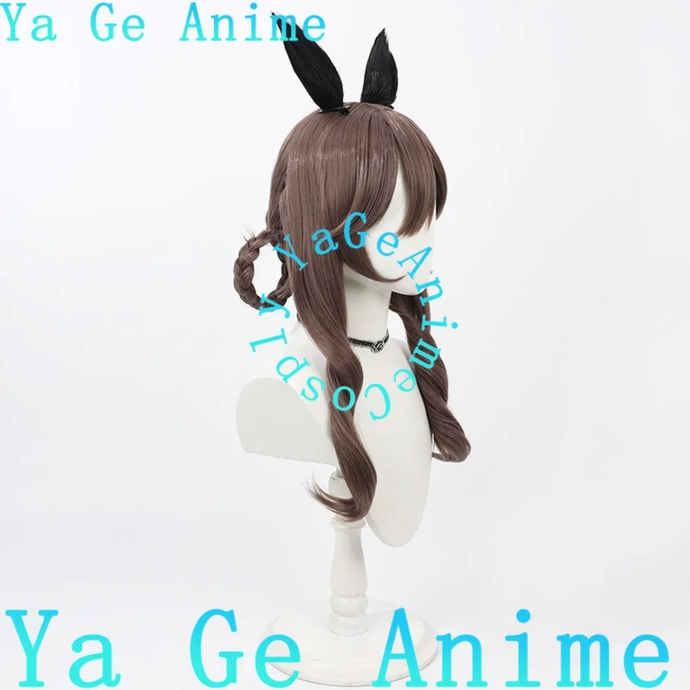 Фото Парик для косплея Uma Musume Pretty Derby Gentildonna с хвостом, для аниме-вечеринок и ролевых игр №1