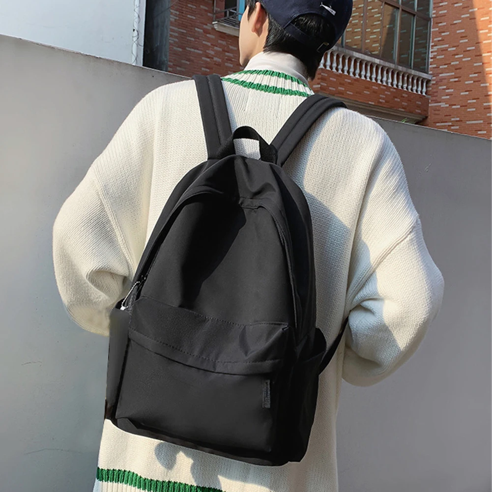 

Nylon Students Shoulder Bag High-Capacity School Handbag Holiday Gifts with Zipper Wear Resistance Waterproof for Outdoor Play