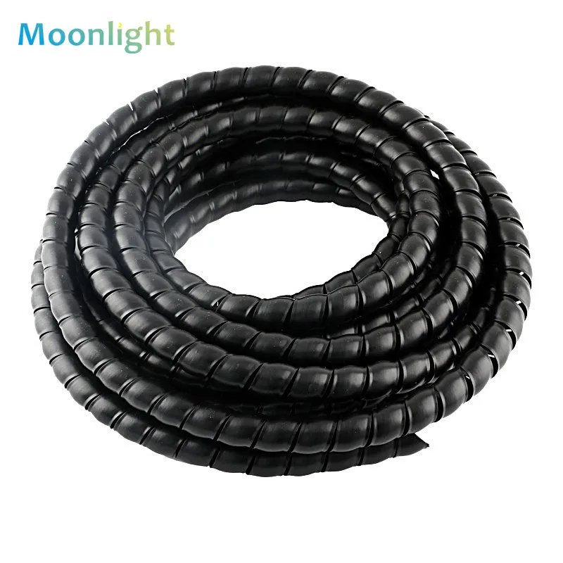

1/2/5M Winding Tube 8/10/12/16/20 mm Wire Organizer Cable Protection Sleeve Tube Protection Sleeve Spiral Wrap Winding Protector