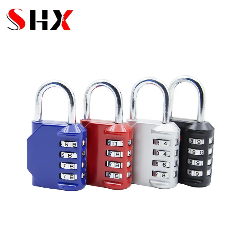 

Travel padlock Anti-theft Backpack Small Padlock Resettable 4 Digit Combination Suitcase Password Code Lock Padlock Locks