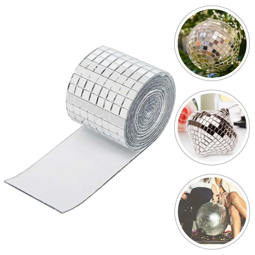 

Mirror Tile Mosaic Stickers Tiles Glass Wall Sticker Selfstick Crafts Adhesive Backsplash Decals Mirrors Decorative Square Peel