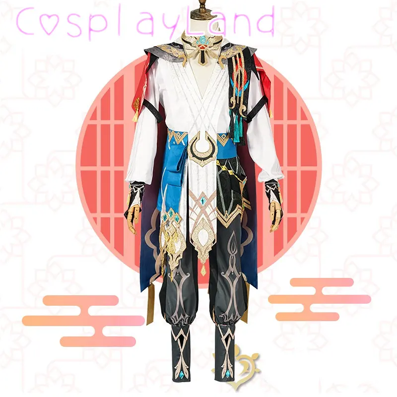 

Костюм для косплея Genshin Impact Kaveh, костюм для Хэллоуина New Skin Kaveh, мужской костюм, полный комплект, карнавальный костюм для ролеров