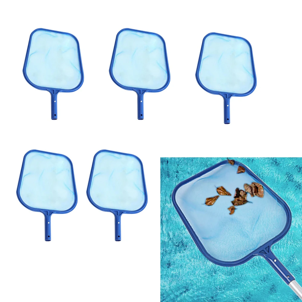 

5PCS Swimming Pool Skimmer Net Fish Pond Leaf Skimmer Rake Net Professional Cleaning Tool Fish Pond Skimmer Net